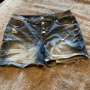 Maurice’s Destructed Jean Shorts